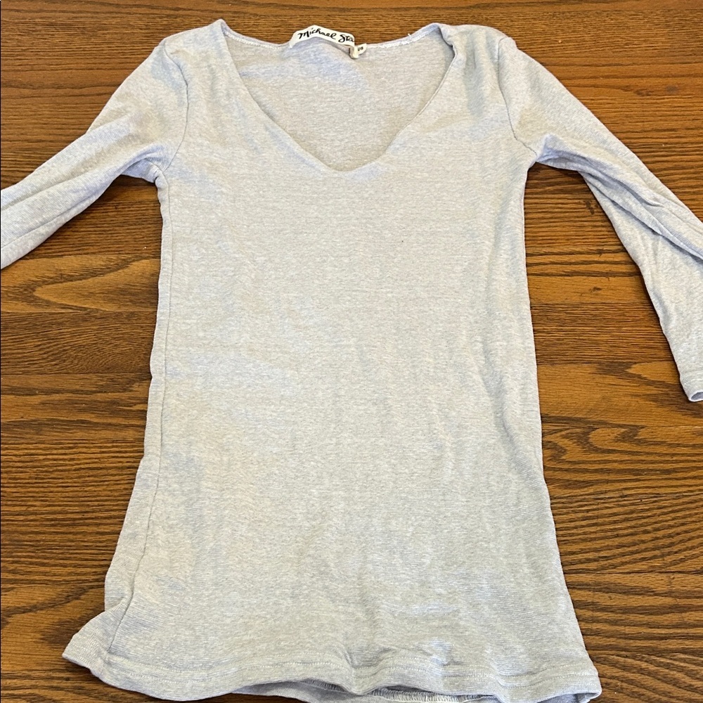 Michael Stars Shirt (3) Bundle Classic White, Black, and Gray Minimalist Capsule - Picture 3 of 16